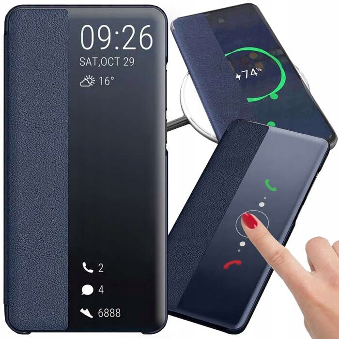 Flipové puzdro Bestphone pre realme 12 PRO, tmavomodré